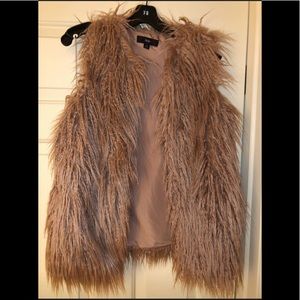 Faux fur vest